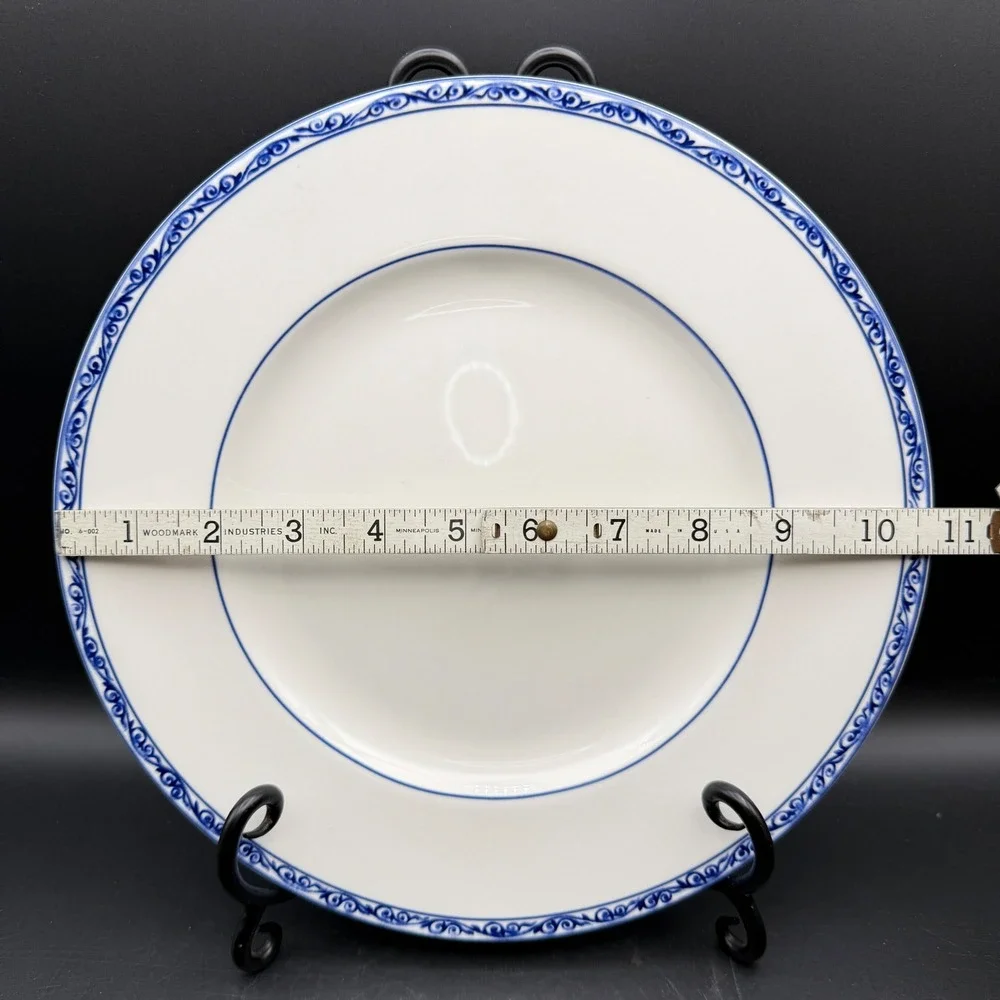 LRL Ralph Lauren Mandarin Blue Dinner Plates Set of 4 10.75